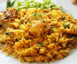 Chicken Achari Khichuri with Green Salad